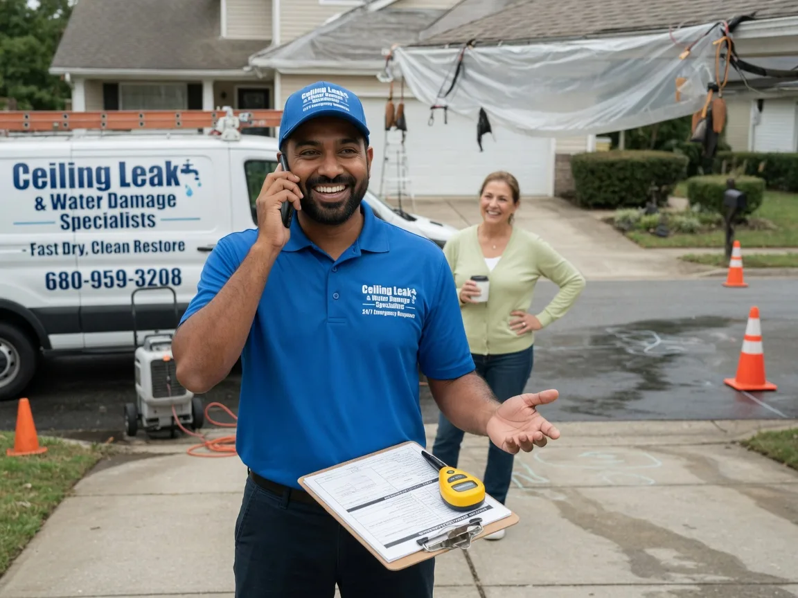Ceiling Leak Cleanup Walnut Springs, TX FAQs